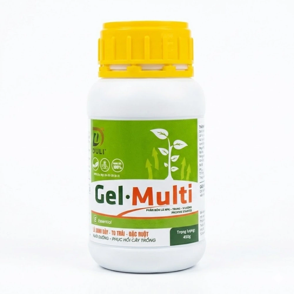 Chai Gel Multi NPK 20-20-20 cân bằng kết hợp Canxi, Magie và vi lượng