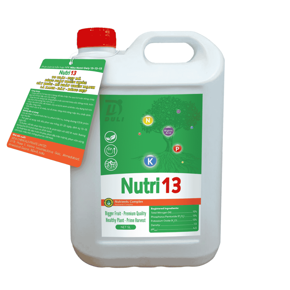 Chai Nutri 13 NPK 13-13-13 kết hợp rong biển và vi lượng