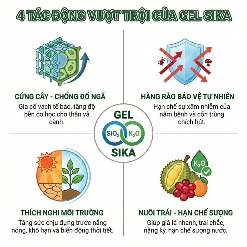 Công dụng chính của sản phẩm Gel Sika